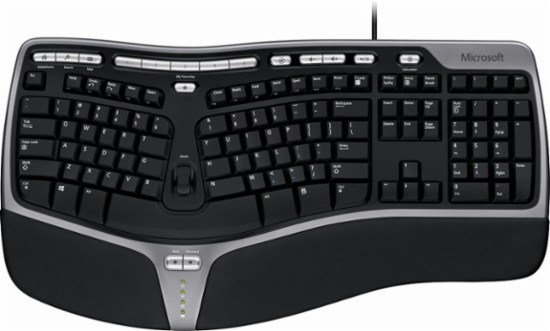 Ergonomic Keyboard - कंप्यूटर के इनपुट डिवाइस (Input Devices)