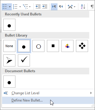 bullets - Bullets and Numbering