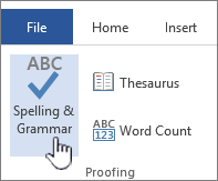 spelling - Spelling & Grammar Option