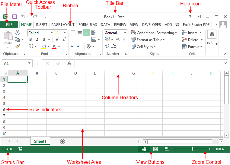 Excel 2013 Startup - MS Excel Notes List in Hindi