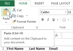 cell copy paste command 1 - ऍम एस एक्सेल में सेल Cell in MS Excel