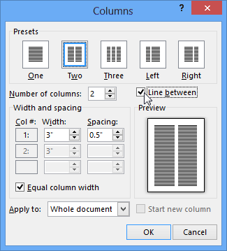 column - How to Insert Column in MS Word 2013