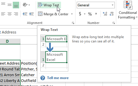 mod wrap command - एमएस एक्सेल में टेक्स्ट को Wrap और Cell Merge