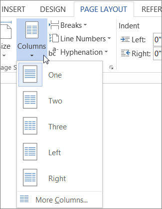 more column 1 - How to Insert Column in MS Word 2013