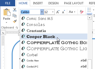 select font - How to Format Text in MS Word