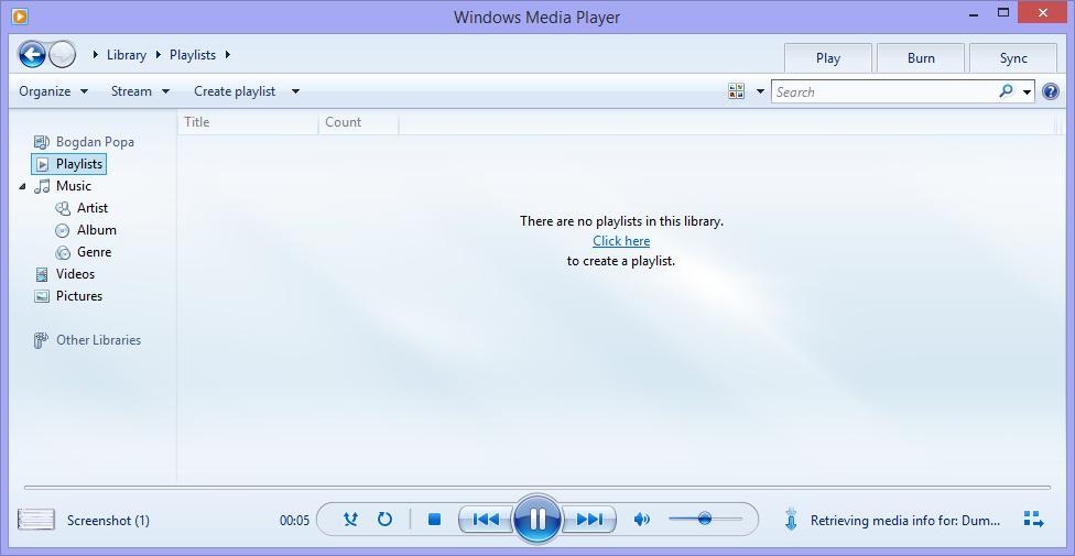 Windows Media Player - Using A Music Player